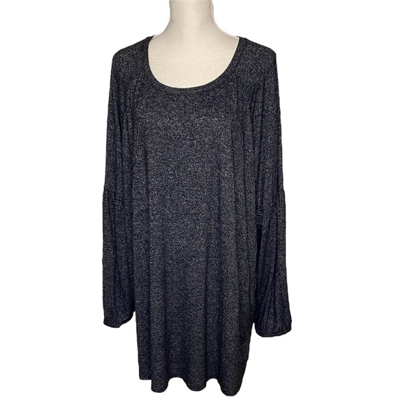 Old Navy Tops - Heather Gray Old Navy Luxe Knit Shirt with Balloon Sleeves Size 4X